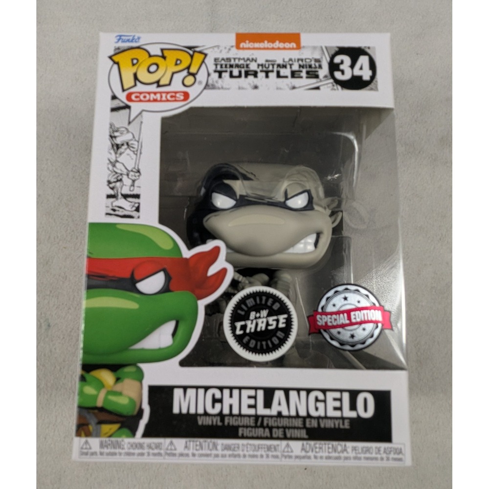 NEW Funko Pop Teenage Mutant Ninja Turtles Michelangelo Chase Special Edition 34
